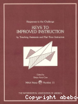 Report of the Challenge Keys to Improved Instruction vignette