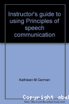 Principles of Speech Communicantion vignette